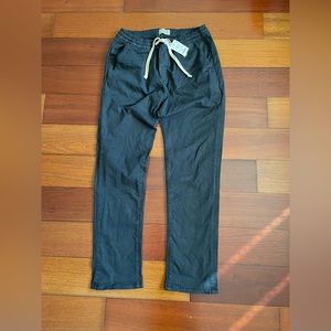 Marine Layer Saturday Pant Slim Fit in Washed Black